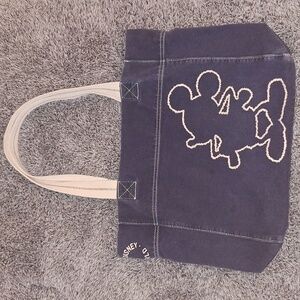 🤍 Mickey Mouse navy blue canvas tote bag. Walt Disney.